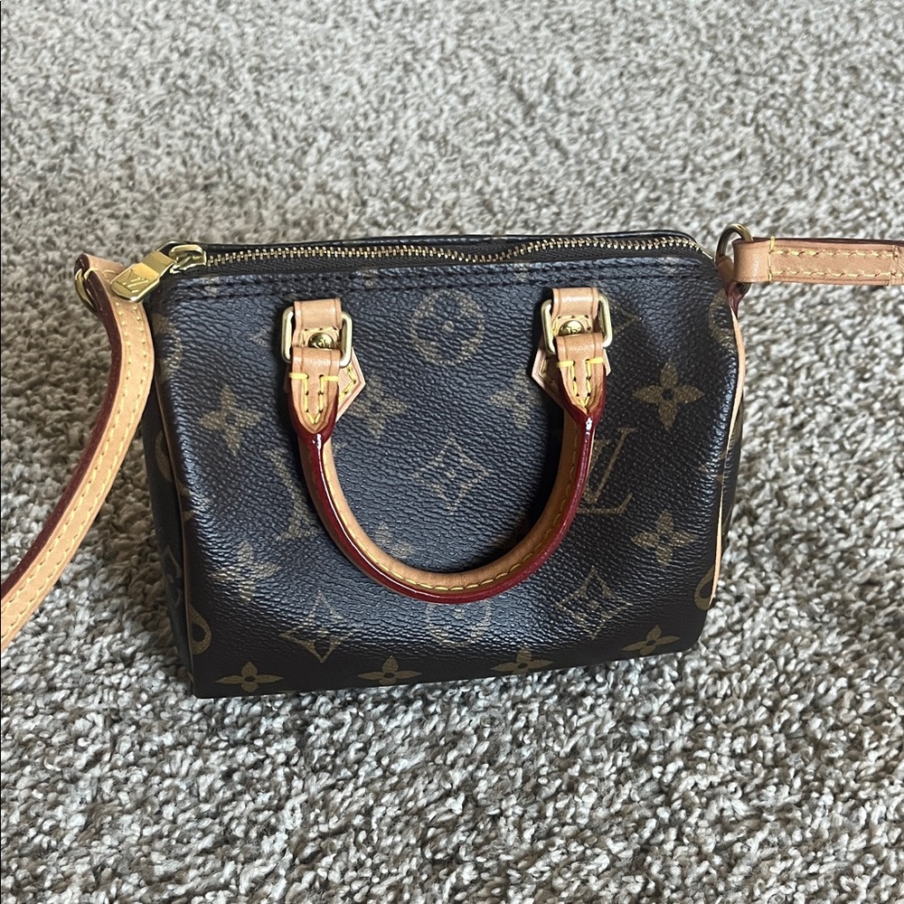 Louis Vuitton Nano Speedy Monogram Mini Crossbody Bag - Picture 3 of 16